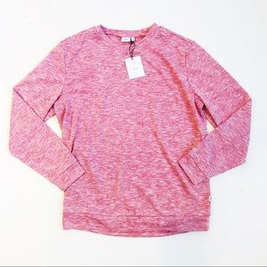 Onia Red Sweatshirt Tomato Puree L $120 NEW